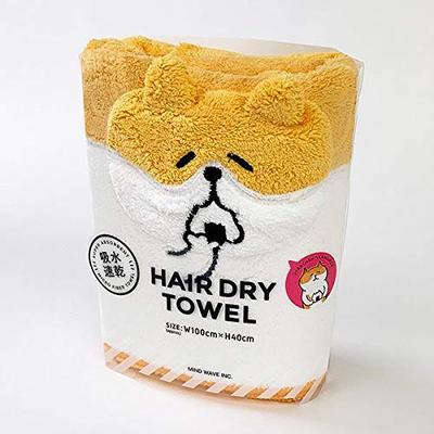 Gorogoro Nyansuke Hachi Karari Haartrockentuch, Hachi Handtuch, Karari, Feuchtigkeitsabsorbierend, Schnelltrocknend, Mikrofaser, Kamel