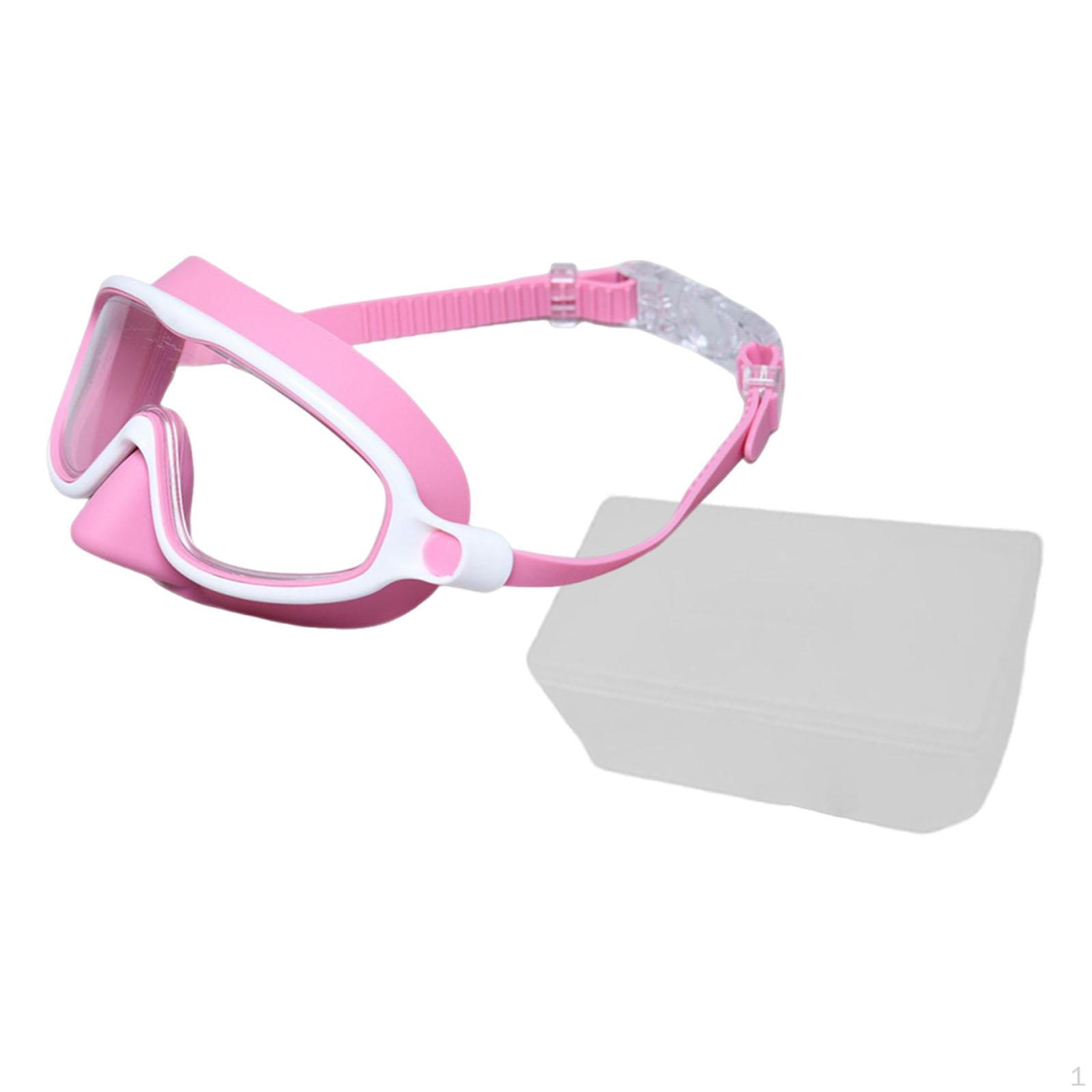 

Swim Goggles for Aquatic Fun with Clear Vision Technology Pink White