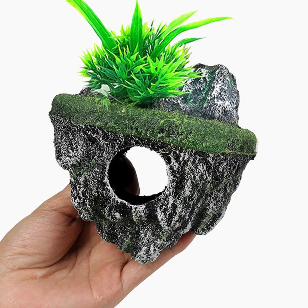 Landscape Hallowed Cave Hideouts Fish Tanks Decorations for Aquariums Terrarium Shrimp Caverns Stone Ornaments