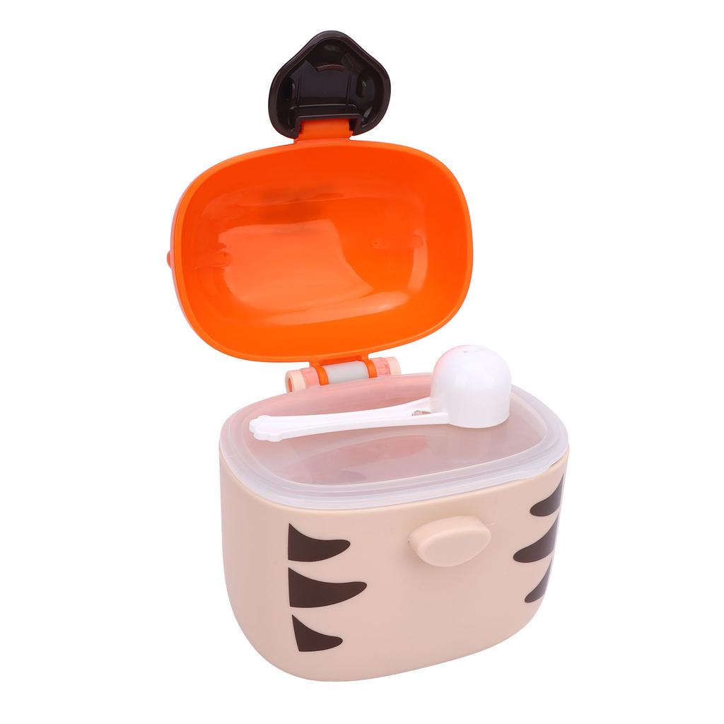Cartoon Tiger Design Baby Formula Dispenser Large Capacity Portable Milk Powder Dispenser Container