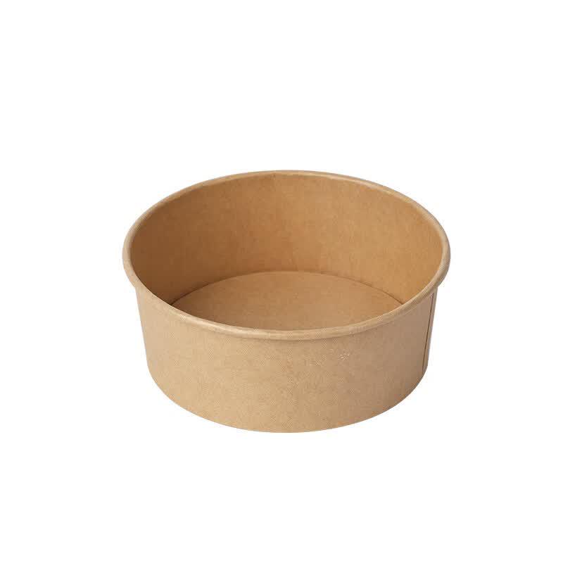 Mingling 1000ml Kraft Paper Round Bowl with Lid