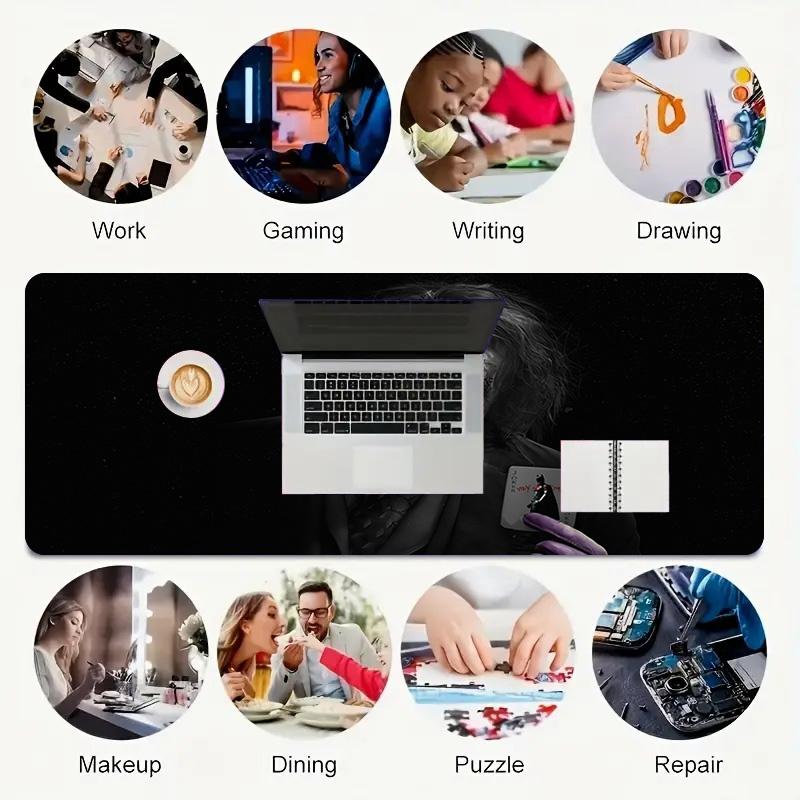 Dark Knight Xl Gaming Mouse Pad Nonslip Rubber Base Stitched Edge Waterproof Desk Mat For Pc Laptop Gamer Office Computer Accessories C929655