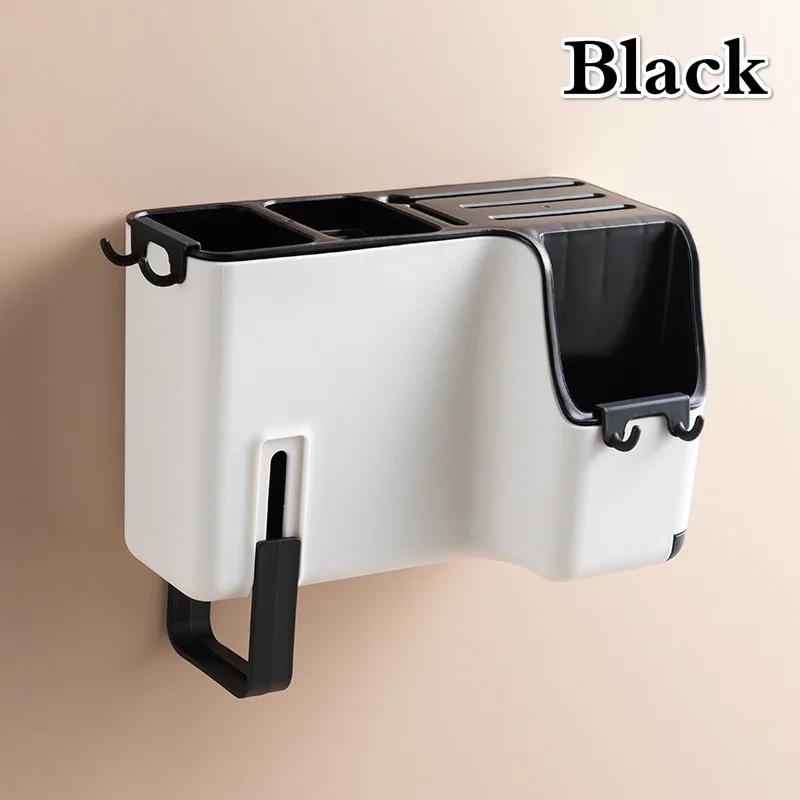 Kitchen Tool Rack Multifunctional Wall-mounted Drain Chopstick Holder Household Creative Decor Storage Rack Accessories Supplies