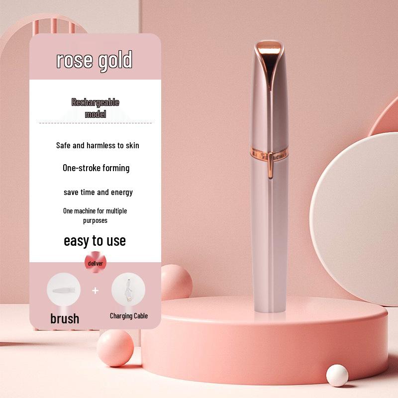 Rechargeable Electric Eyebrow Trimmer: Ladies' Automatic Shaving Tool for Perfect Brows
