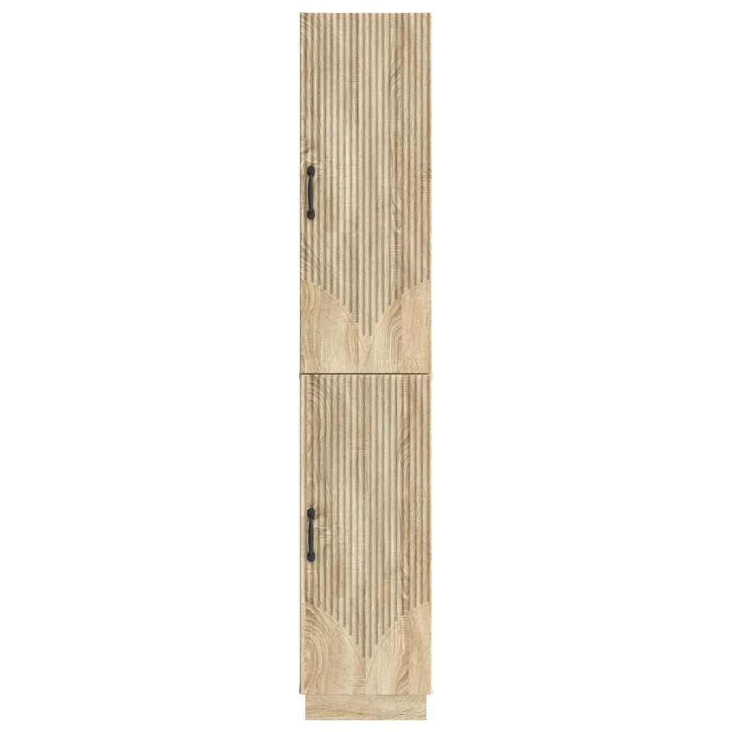 Cabinet Set 2 pcs Sonoma Oak Wood Based Panel