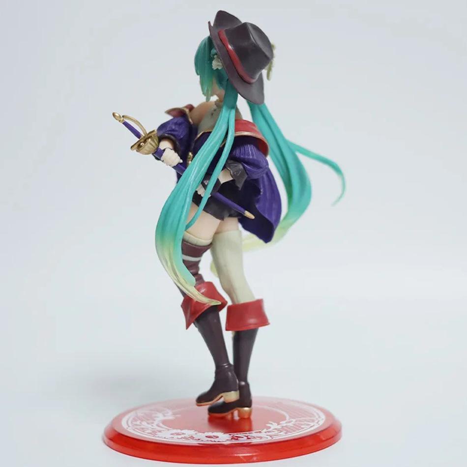 Hatsune Miku Desktop Cute Actionfigur 11cm Neko T-Shirt Ver. Anime Figur Kawaii Mädchen Modell Spielzeug Geschenk