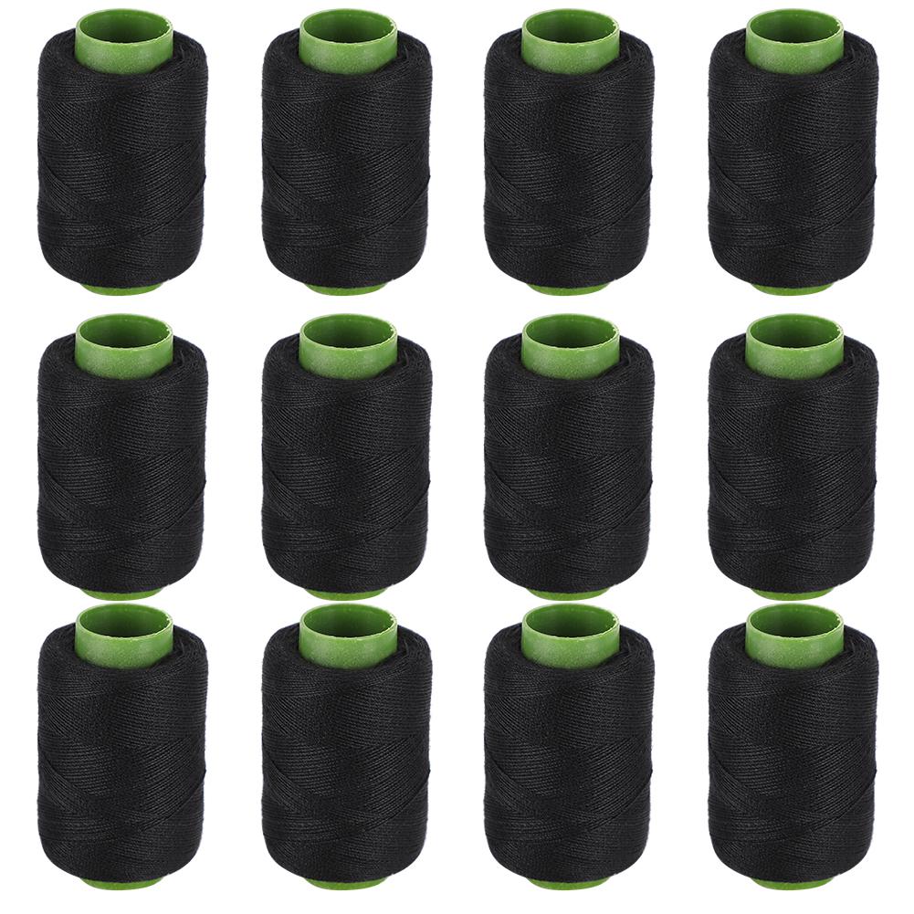 Black Thread Embroidery Polyester Thread Spool for Quilting Stitching Machine Hand Sewing