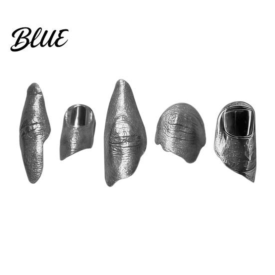 Artistic Ring 1/5Pcs No Manicure Open Irregular Metallic Skin Women