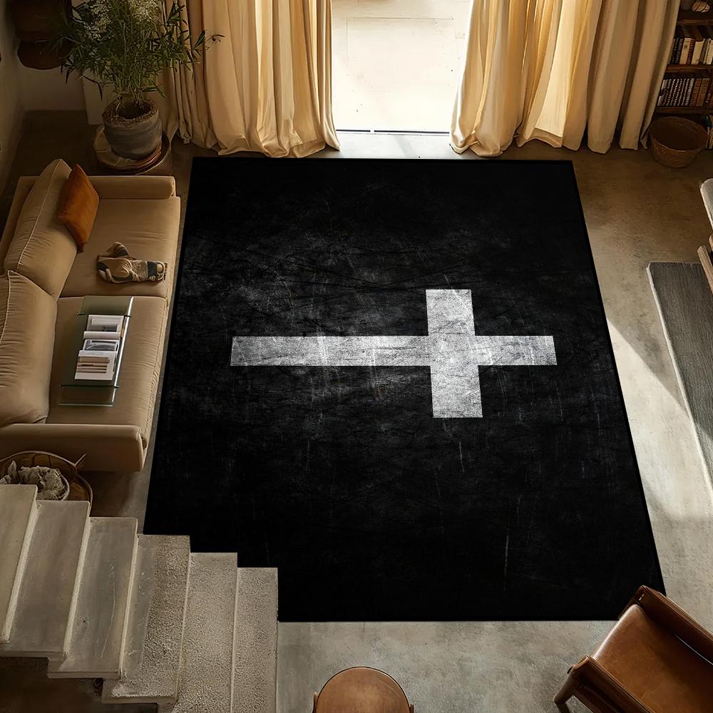Door Mat Anti-Slip Kitchen Bedroom j-Jesus c-Christian Handmade Tufted Rug Carpet Living c-Cross Room Entrance Decoration 40x60cm