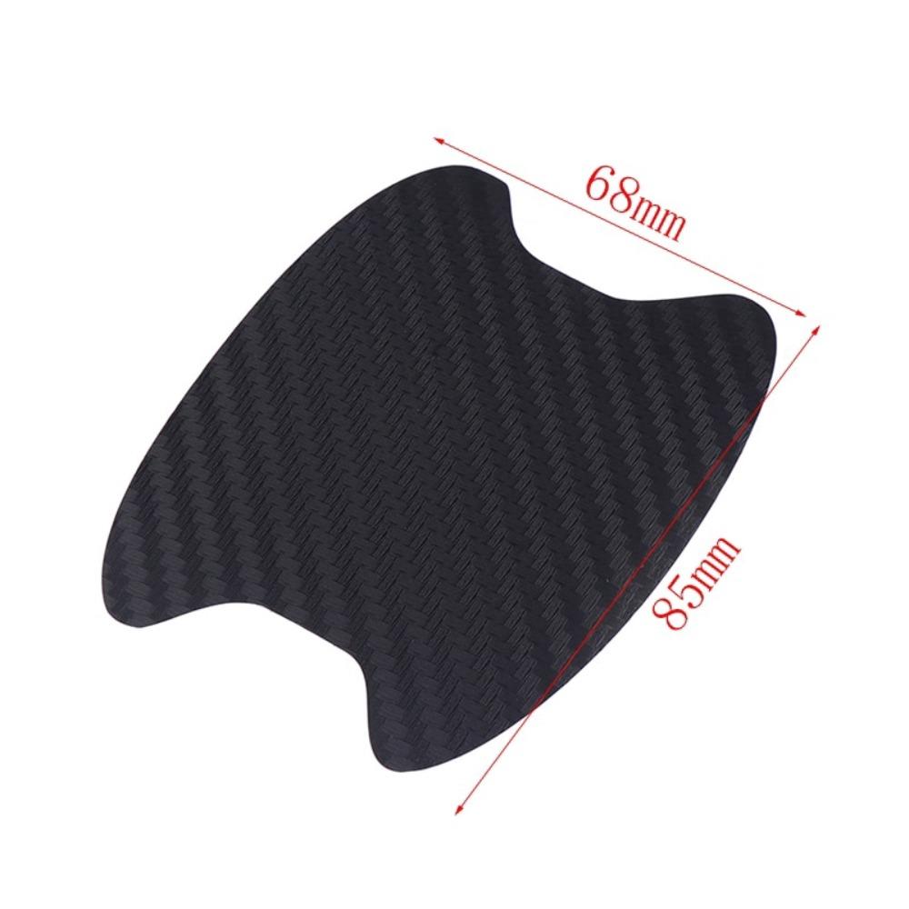4Pcs/Set Universal Carbon Fiber Car Door Handle Sticker, Scratches Resistant Anti-Scratch Protection Film Cover Design