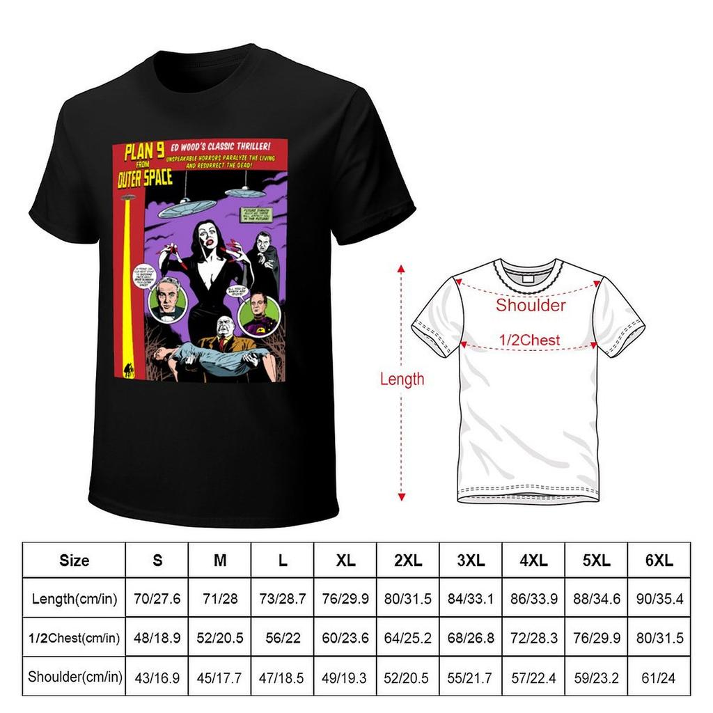 Plan 9 From Outer Space TShirt Plain Oversize Tshirts Man Quickdrying Louboutins Tshirts for Men