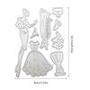 Beauty Dress Metal Cutting Dies Stencils for DIY Scrapbooking Decorative Embossing Paper Cards Template Decor Die Cuts