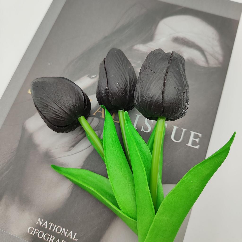 Simulated Tulip Home Decoration PU Feel, Simulated Flowers, Fake Flowers, Flower Arrangement for Landscaping