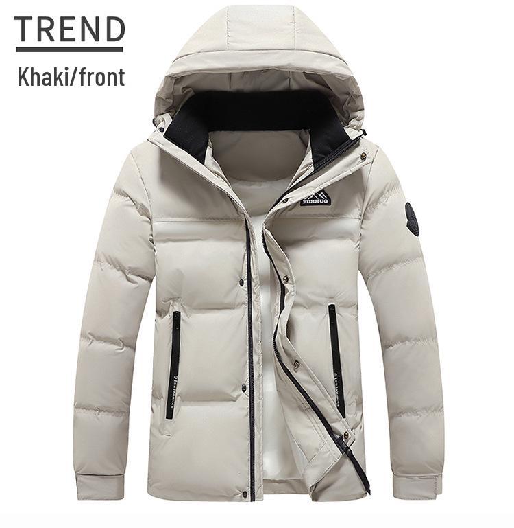 2025 Men's Winter White Duck Down Hooded Jacket - Thick, Windproof, Waterproof, Warm Outdoor Coat