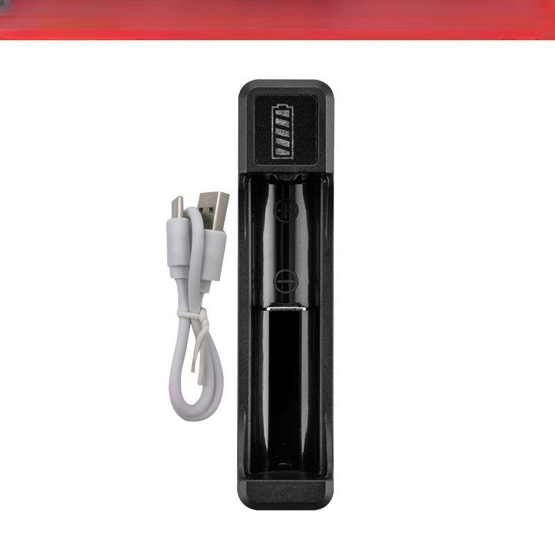 

Универсальное зарядное устройство для 18650 18500 16340 14500 26650 перезаряжаемой литиевой батареи USB-адаптер для зарядки 1 Slot чёрный