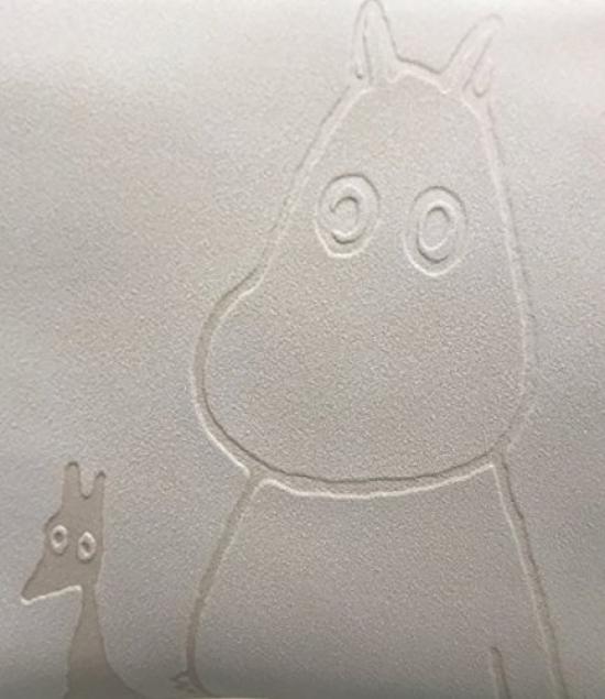 Moomin PU Tissue Brown Suede-like Pouch,