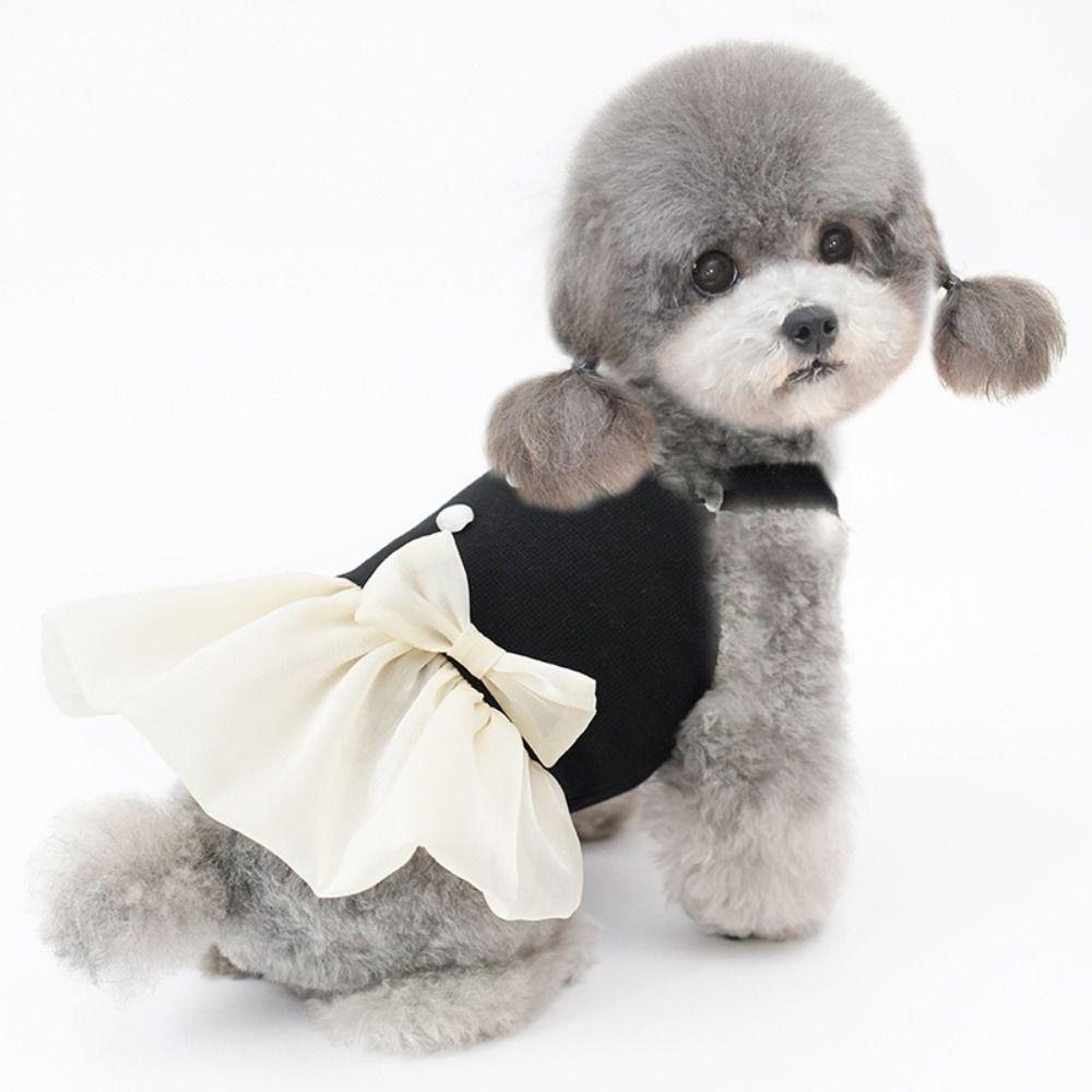 Soft Pet Princess Dresses Breathable Dog Vest Comfortable Cat Suspender Skirt  Kittens
