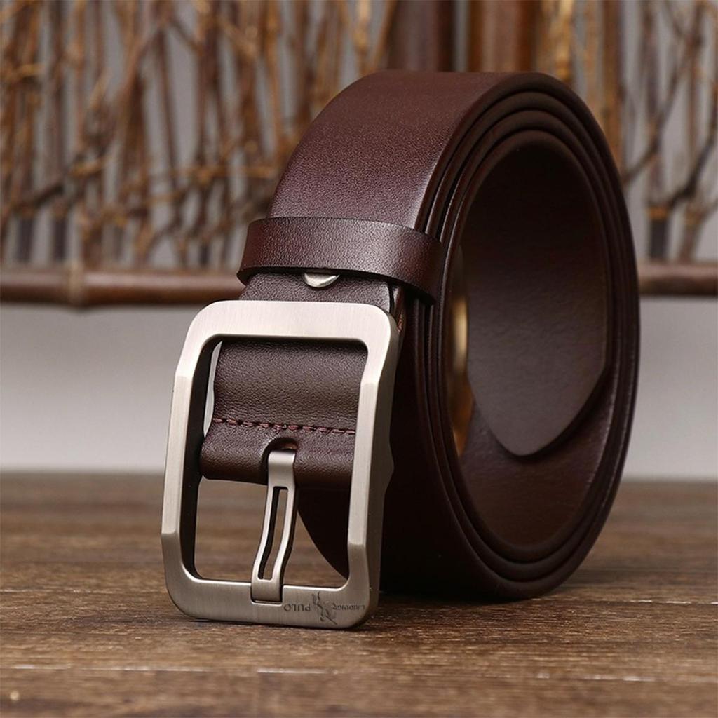 Men's Pin Buckle Belt by Paul, Authentic Polo Design [Free Punch]