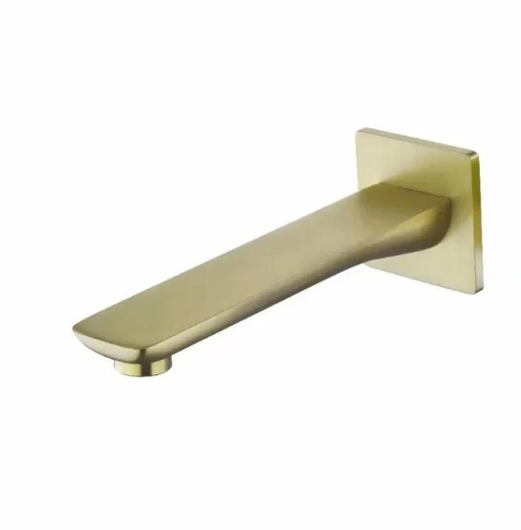 Chrome or brushed gold or gray Brass Bath Tub Shower Mixer Bath Faucet Spout Wall Outlet Black Faucets Spout Replacement Spout