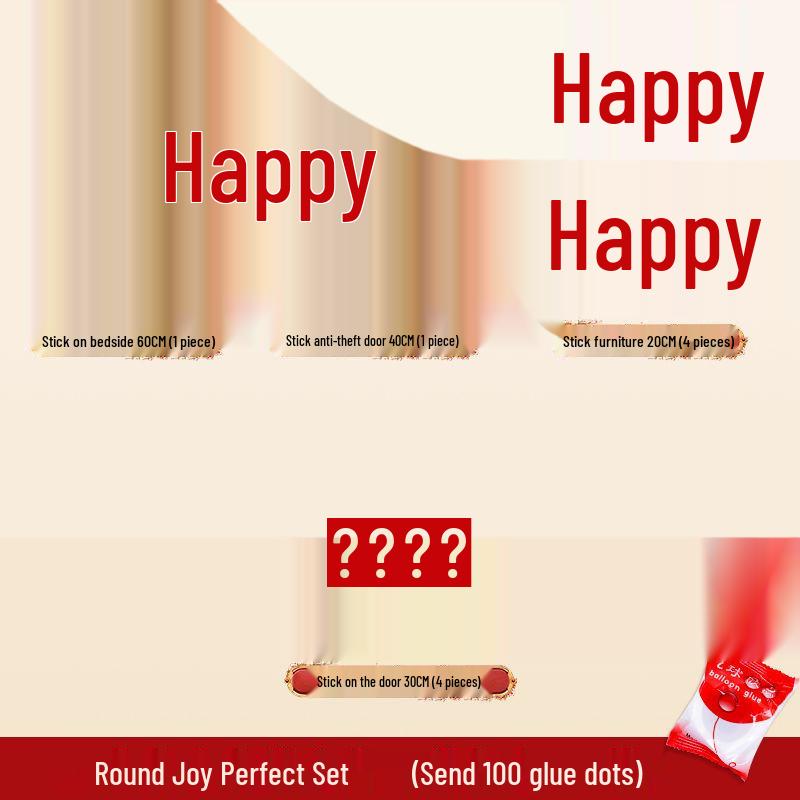 Свадебные принадлежности: Полный набор наклеек «Двойное счастье» для комнаты молодоженов и декораций