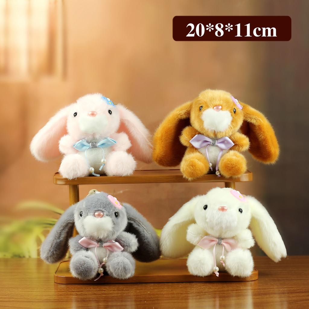 Plush Bunny Keychain With Pp Cotton Fill For Kids And Girls Gift