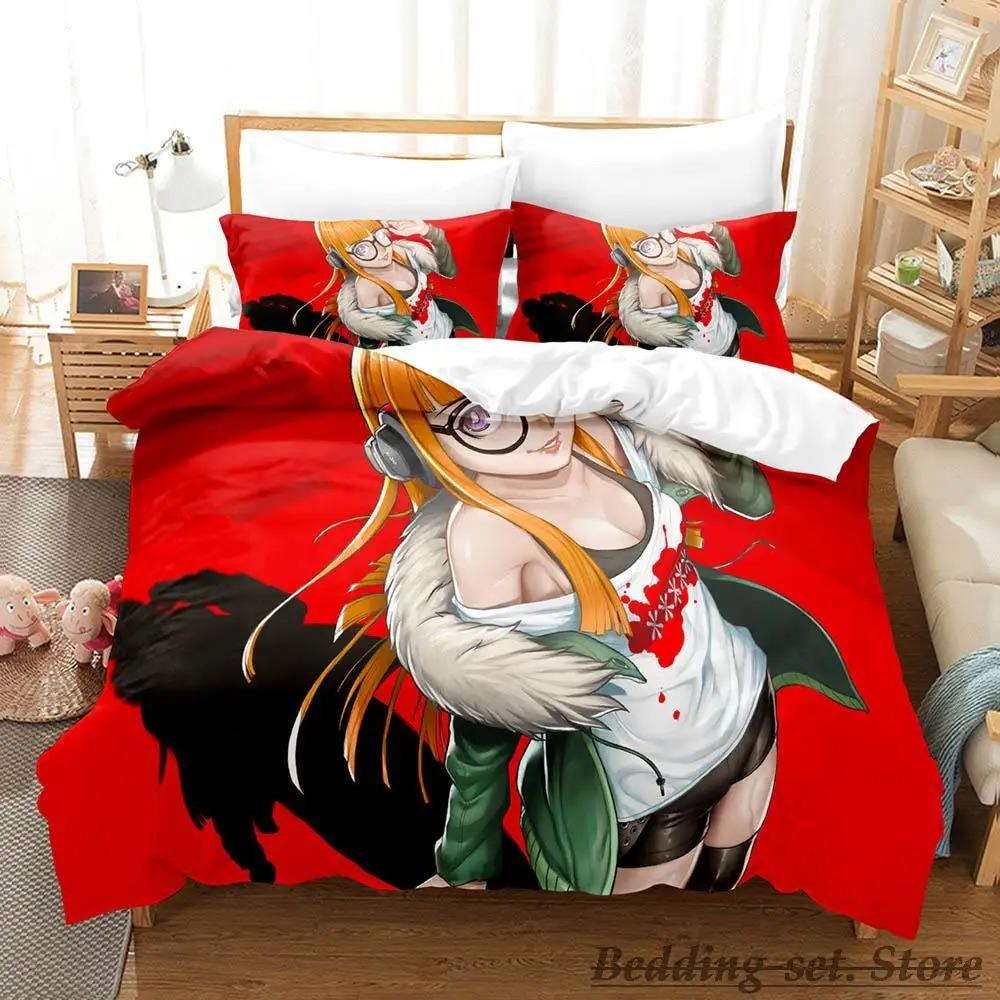 

Stylish Classic Game Persona 5 Cartoon Anime three piece Adult Kid Bedroom Duvetcover Sets 3D Personality lit 2 personnes Quilt Comforter (quilt)-EU Single(135*200cm)3pcs