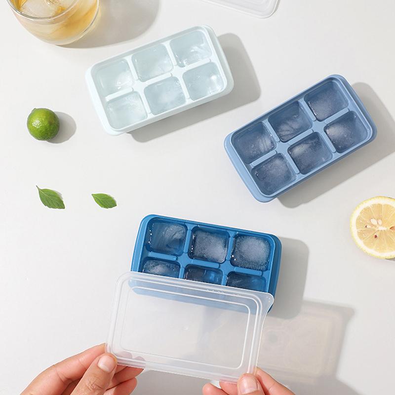 Ice-Making Mold Household  Ice Tray With Lid Ice-Making Box Ice Mold