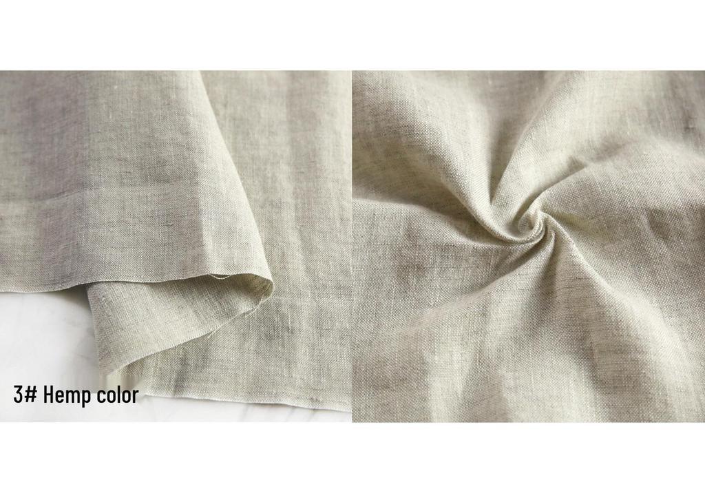 High-Quality Sand Washed Linen-Cotton Fabric for Summer Dresses & Pants