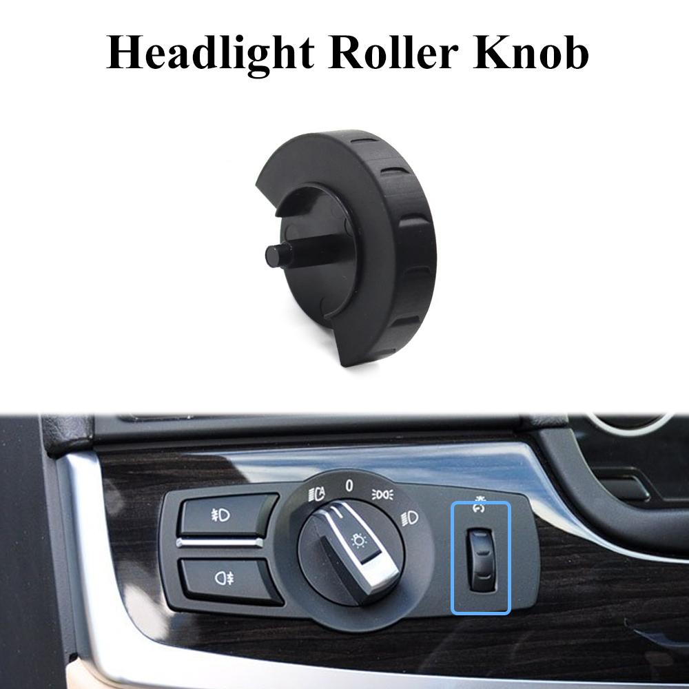 Car Front Head Light Switch Rotation Button Headlight Lamp Control Konb Cover For BMW 5 5GT 6 7 X3 X4 Series F10 F07 F06 F01 F25