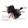 Universal 12V 40A Wiring Harness Kit Loom Car Fog Light Auto for LED Work Driving Light Bar With Fuse and Relay Switch