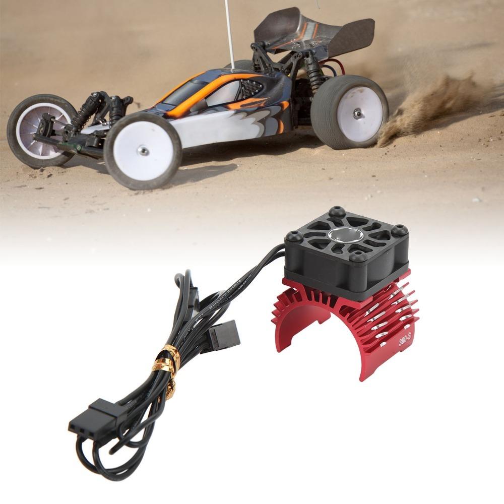 Aluminum Alloy RC Fan Heatsink 32000RPM High Speed RC Radiator Fan Off-Road Racing красный