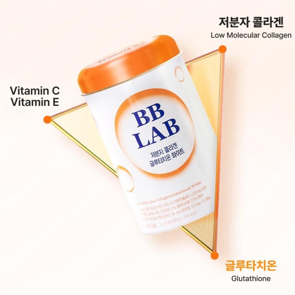 [BB Lab] Glutathione White Vitamin C (1Unit 60 tablets) / Low Molecular Collagen Glutathione White (1Unit 30 Sticks)