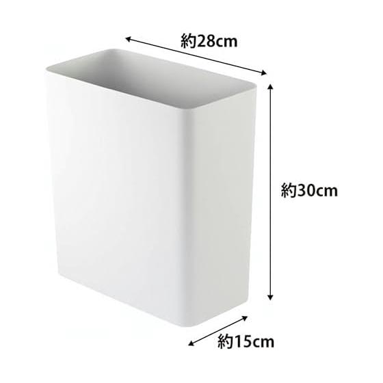 Yamazaki Jitsugyo Trash Can Tower Square White 2915