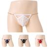 Panties Men Brief See-through Sissy Solid T-Back Thongs