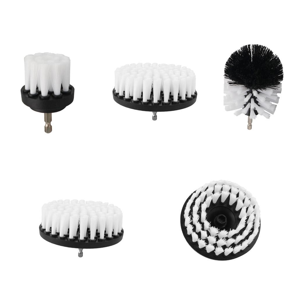 Cleaning Brush 2/3\.5/4/5 Inch Brush Attachment Set Power Scrubber Brush Tile Bathtub Surface Cordless Rotary Cleaning Tool Kit