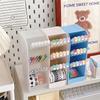 Macaron Color 4 Grid Oblique Insertion Desktop Organizer Pen Holder Pencil Makeup Brush Storage Box School Stationery Quality