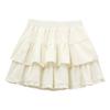 Women's High Waist White Pleated Ballet Skirt with Slimming Design - Sweet Summer Bud Shorts Style