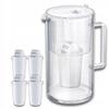 Aquaphor Nord Glass Filter Jug 2.5L + 4 A5 Cartridges (350L), White