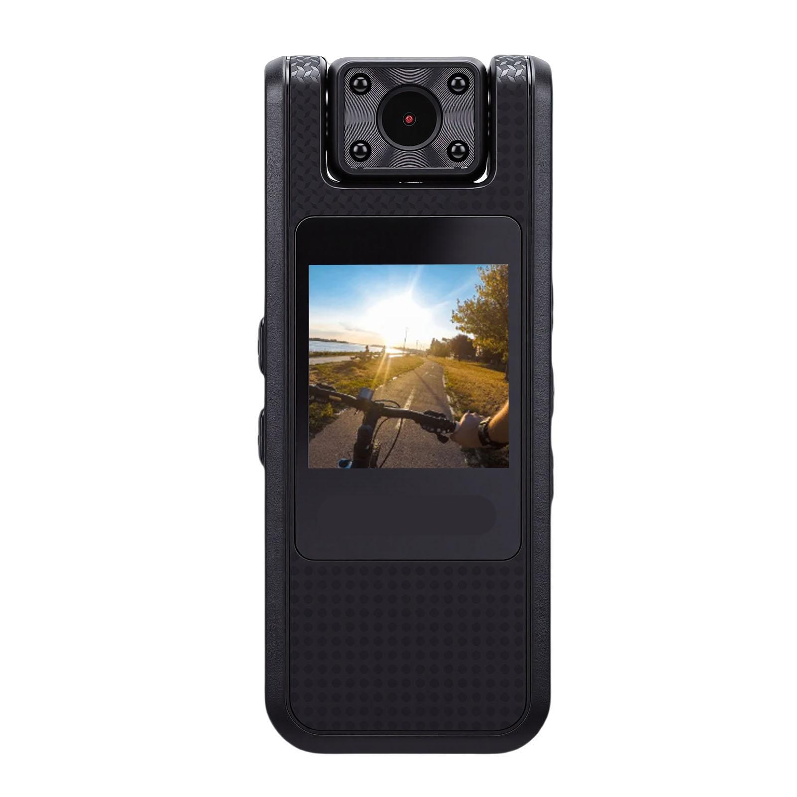 

Action Camera 4K HD Portable 1.3in Screen 180 Degree Rotatable with Back Clamp for Cycling Sport WiFi Transmit