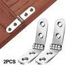 2/1PCS 180 Degree Foldable Hinge Flap Screw-On Hinges For Sewing Machine Cabinet Rounded Corner Buffer Hinge Furniture Hardware