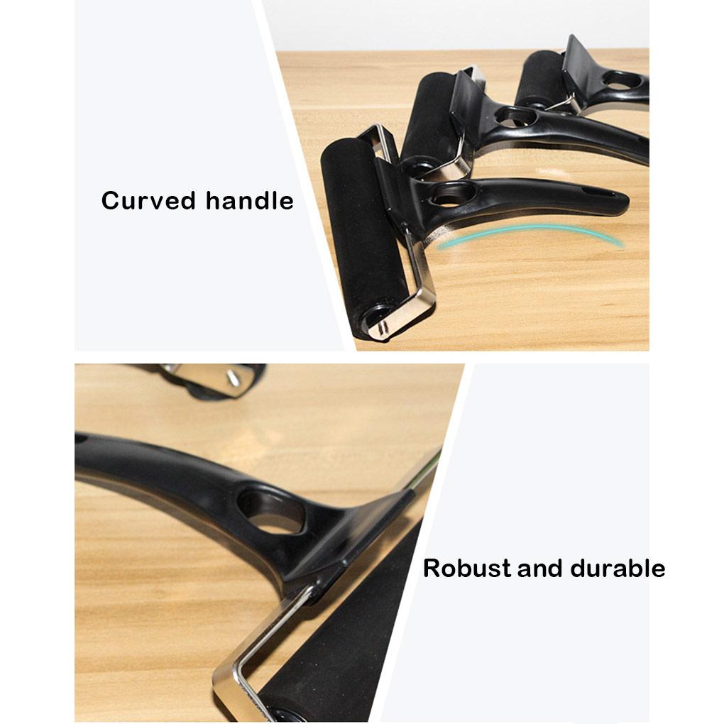 Ink Paint Roller Anti-Skid Plastic Handle Rubber Rubber Brayer Brayer Printing Crafts Projects Tool 5/8/12cm