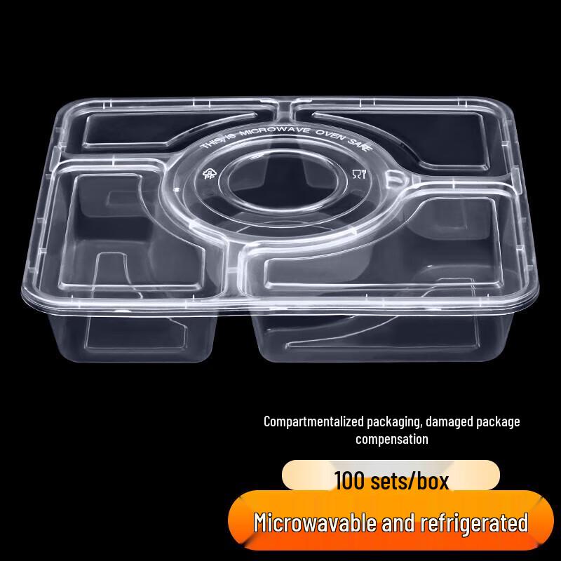 Disposable Transparent Meal Box 0.5L-1L