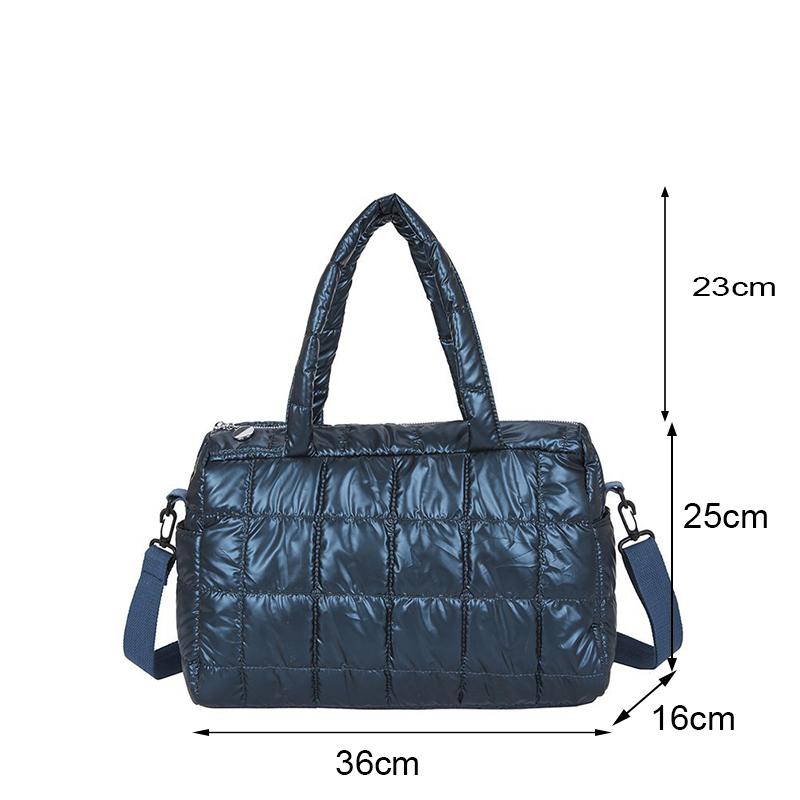 Luxury Space Pad Cotton Handbag Large Capacity Shoulder Bag Waterproof Nylon Bag Travel Down Crossbody Bag
