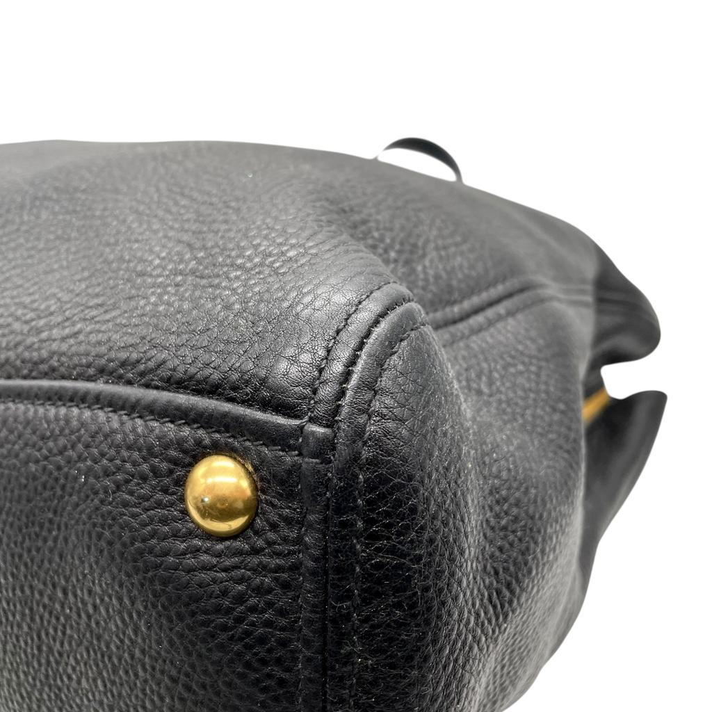 Used MIUMIUTote Bag black leather Women