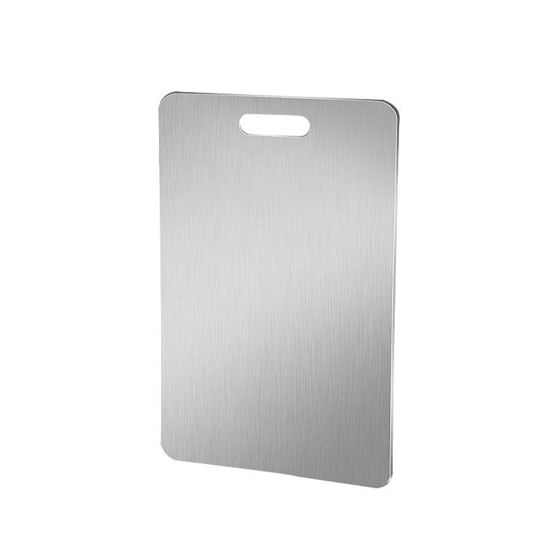Non-Slip Stainless Steel Cutting Board - Large, Anti-Mold & Antibacterial, Thickened for Durability