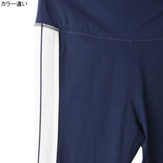 SLEEK Tights WP01118 Running BKW S [New Balance] Tights/Leggings N.U.A 7/8 Women's (Black/White)