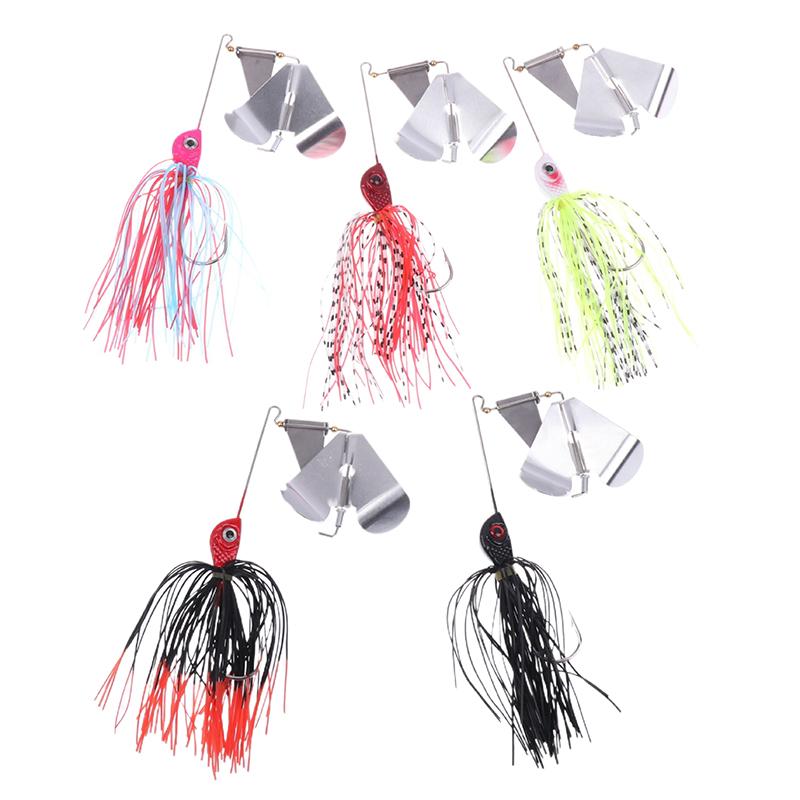 1 Piece Spinnerbait Fishing Lure Wobbler Spinner Cure Chatterbait For Bass Pike Walleye Sea Fishing