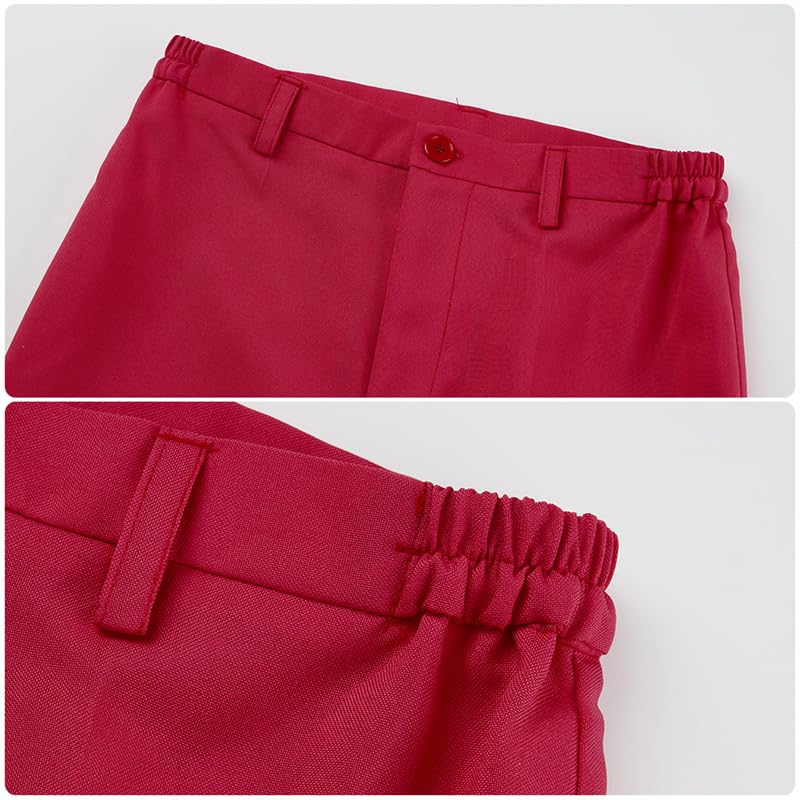 Hazbin Hotel Charlie Cosplay Anime Hell Hotel Red Uniform for Anime Cultural School Halloween Costume [AwwwCos] Costume, 5-Piece Set, Women, Events,