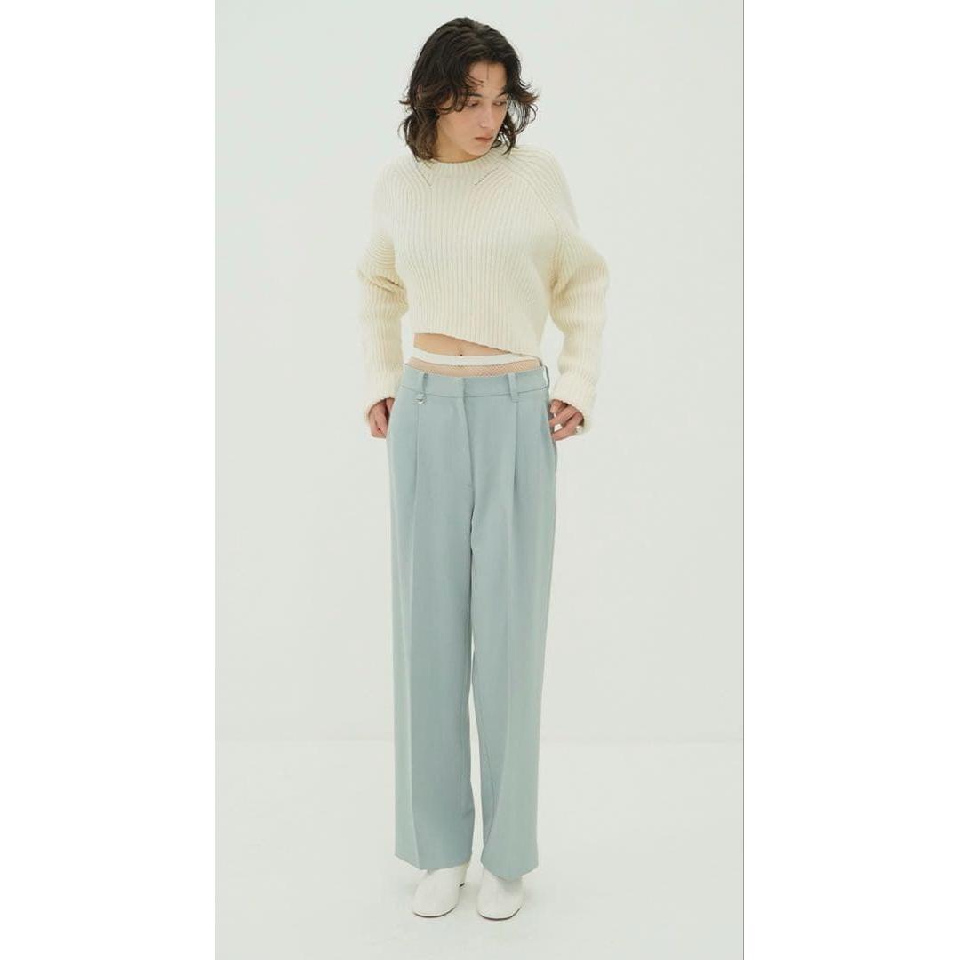 Used 2WAY TUCK STRAIGHT PANTS