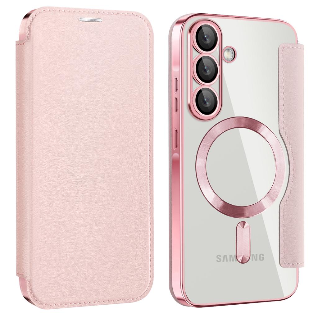 Pro Samsung Galaxy A56 5G pouzdro Kompatibilní s MagSafe Blokování RFID Kožený kryt na telefon